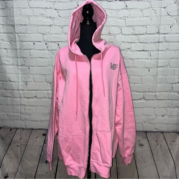 Mayfair Group Boundaries Are Hot Zip Up Hooded Sweatshirt - Picture 4 of 10